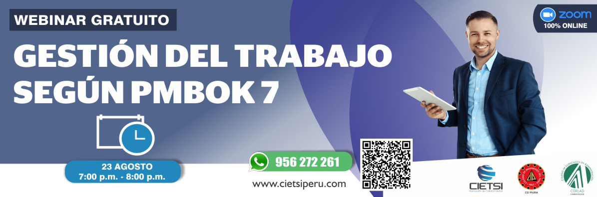 WEBINAR GRATUITO GESTIÓN DEL TRABAJO SEGÚN EL PMBOK 7